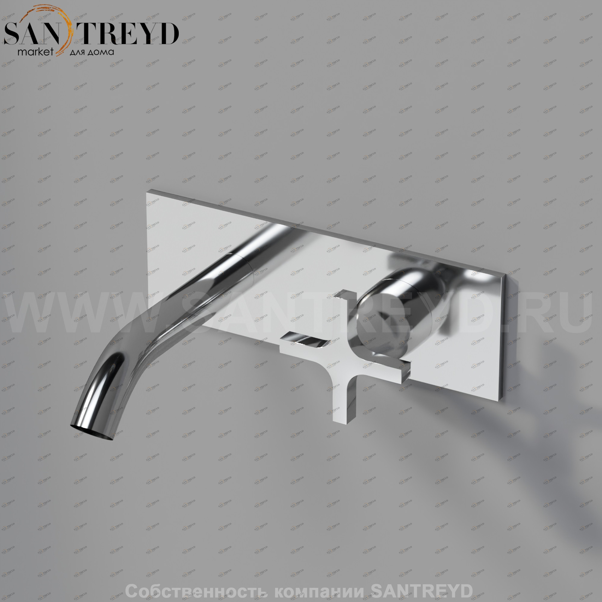 Встроенный смеситель AMEM331S MEMORY для раковины хромированный Agape