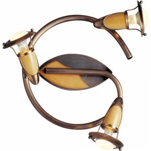 Спот настенный на 3 лампы коричневый Lord 5436-3 GLOBO LORD 00-3891035 Медь