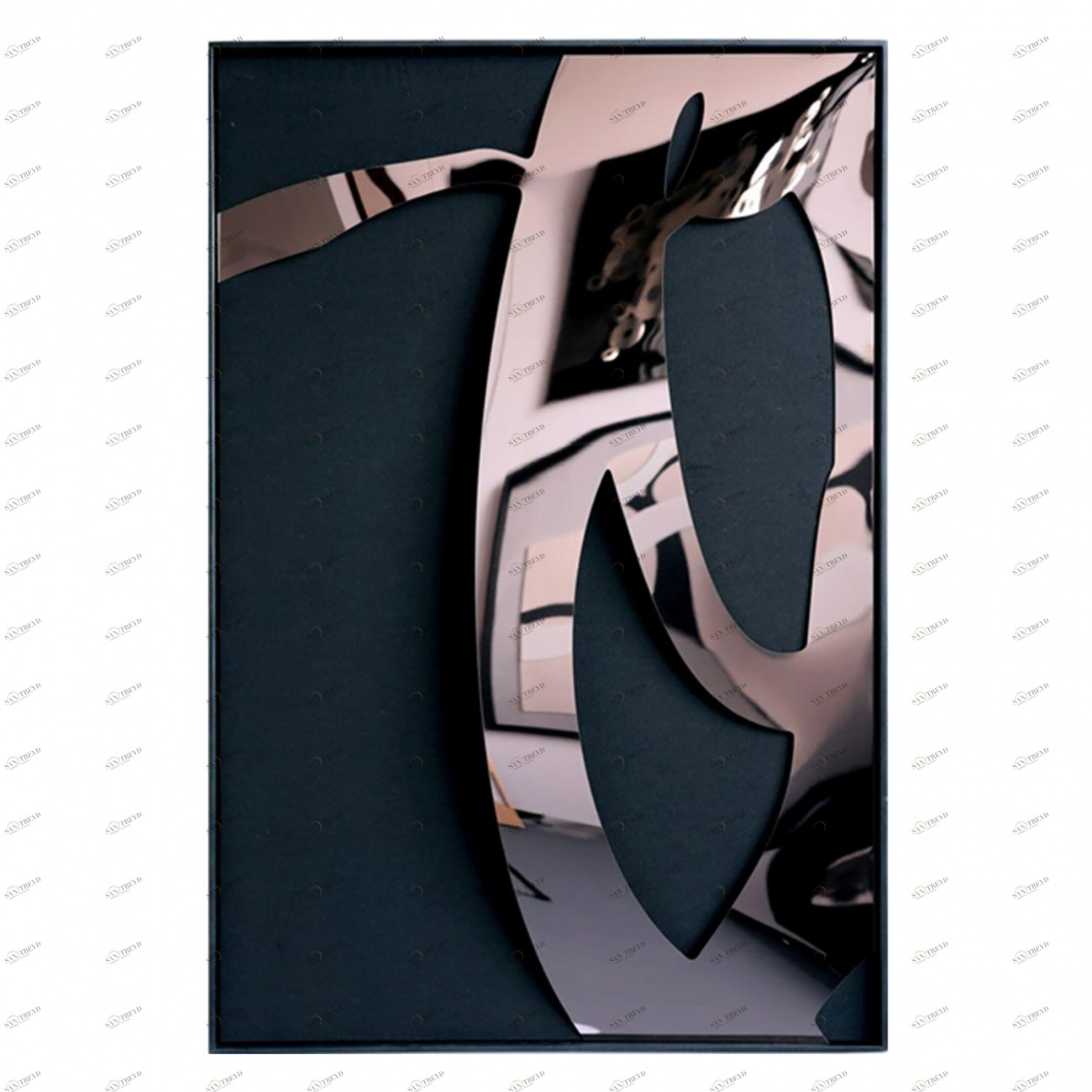 Панно-картина на стену Ludo Black - 1 EVENHOME  192765 Серебро;черный 