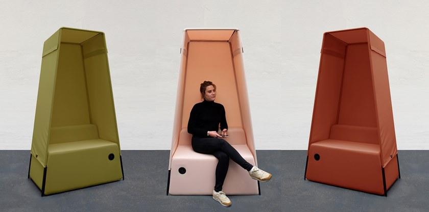 Marine Peyre Editions Акустическое офисное кресло из ткани Gabriel® sun-id-1504533 - Вид №2