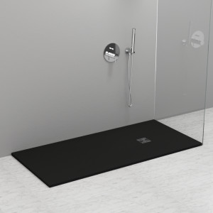 704354 Душевой поддон из минерального литья АНТРАЦИТ в комплекте с сифоном, Kerasan DOCCIA Италия