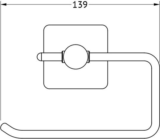 AVA 065 Держатель туалетной бумаги ELLUX Avantgarde - Вид №1
