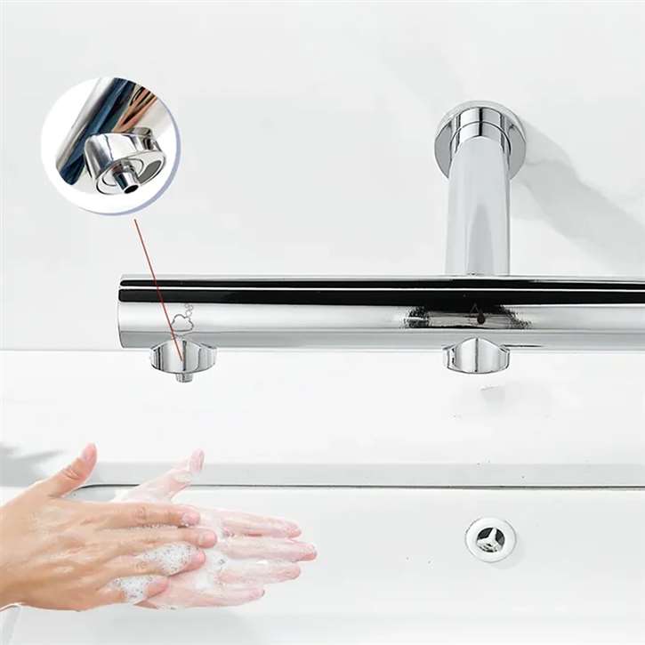 Инфракрасный кран для общественных туалетов с воздушными полотенцами Fontana Showers синий Синий ARCH-00046690 - Вид №2