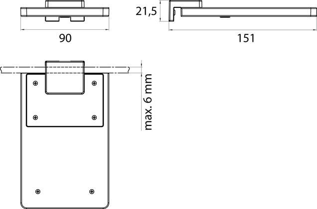 Emco Bad Зеркальный светильник с диммером System2 3595 001 02 - Вид №2