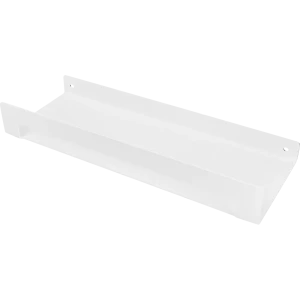 Полка для ванной c бортом 35x5x12 см сталь цвет белый 89363990 STLM-2094708