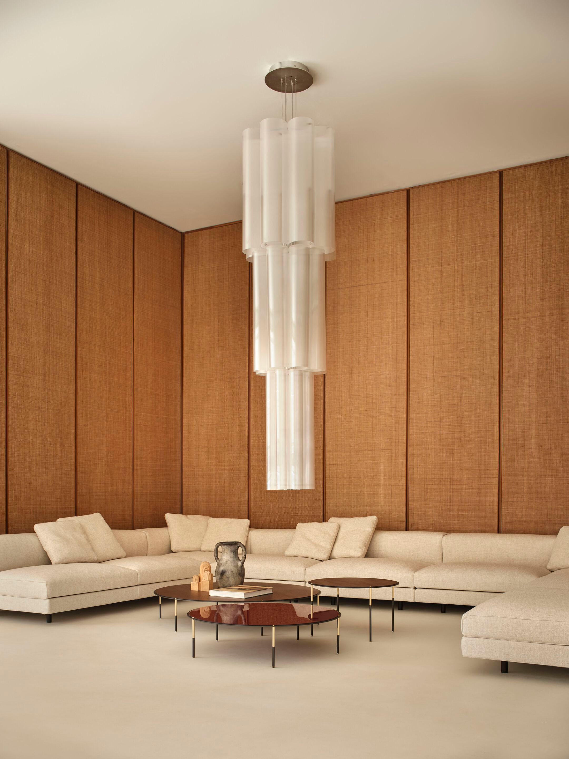 Модульный кожаный диван с полуостровом на 3 места Living Divani Лоренц ARCH-00039325 - Вид №4