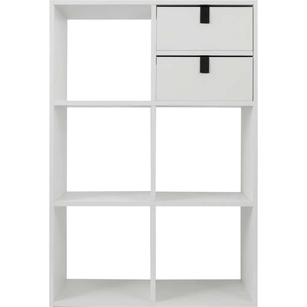 Стеллаж KONSENSA Руан 6 секций 70x104x31.7 см ЛДСП цвет белый STLM-2037237 - Вид №7