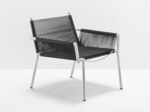 Морской веревочный садовый стул с подлокотниками