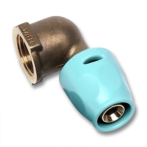 123090G1612 SANHA 23090G 3fit-Push Отвод 90° Вст-ВР 16x1/2 мм  - Вид №1