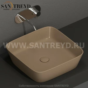 460181 Накладная раковина на столешницу  квадратная Kerasan Nolita