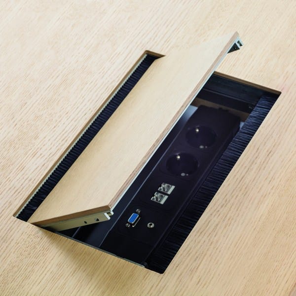 Прямоугольный стол для совещаний из алюминия и дерева Brunner FINA ARCH-00103377 - Вид №11