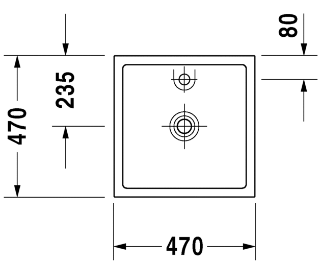 0387470027 Подвесная раковина настенная овальная Duravit Starck 1 - Вид №1