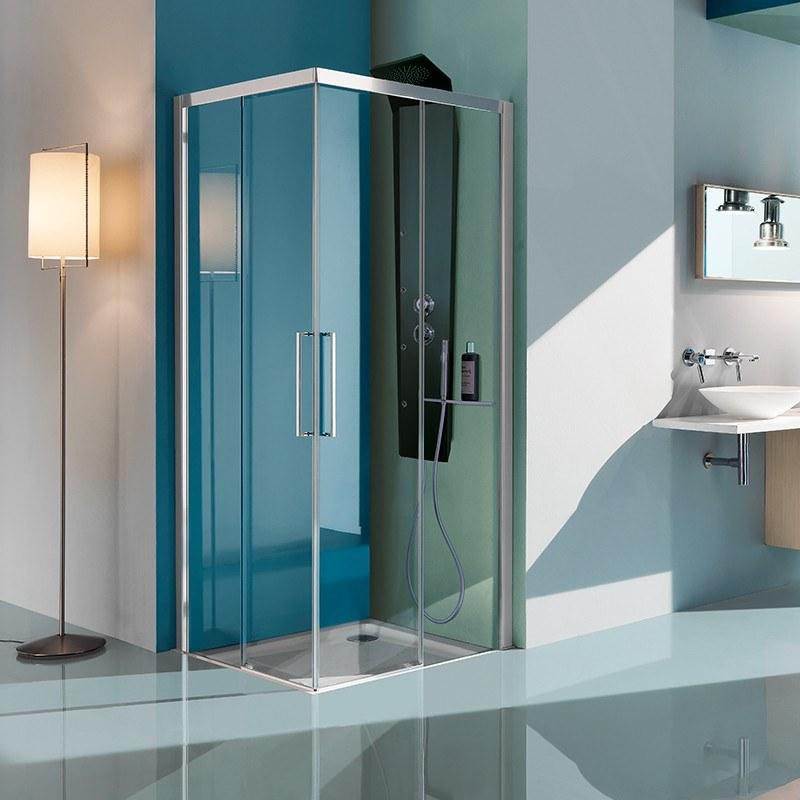 Samo Душевой уголок угловой с раздвижной дверцей Eccelsa sun-id-1490499 - Вид №1