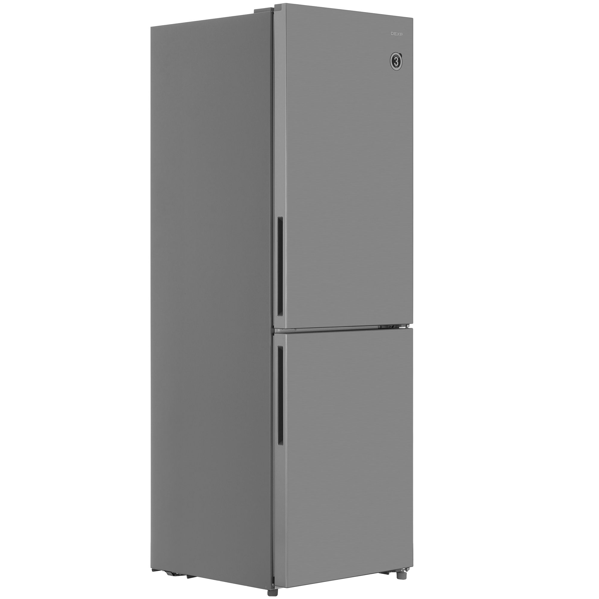 9261631 Холодильник с морозильником   DEXP B4-35AMA серебристый STDN-0101543