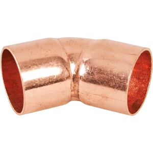 Угол двухраструбный Hailiang ø15/45° мм медь