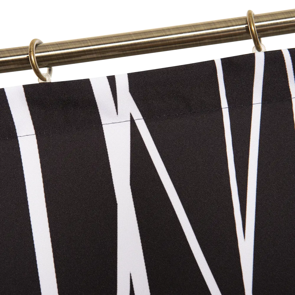 Штора на ленте «Геометрия» 140х260 см цвет чёрно-белый SEASONS STLM-2187962 - Вид №3