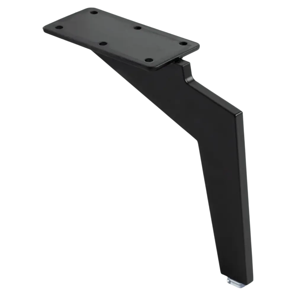 Мебельная ножка Jet прямоугольная стальная 15 см черная матовая 89406131 STLM-1565548