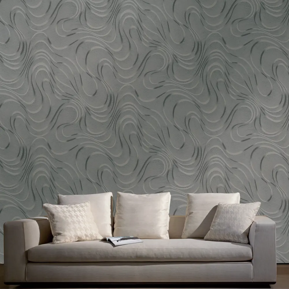 Обои флизелиновые Marburg Colani коричневые 1.06 м 97998 STLM-2038088 - Вид №2