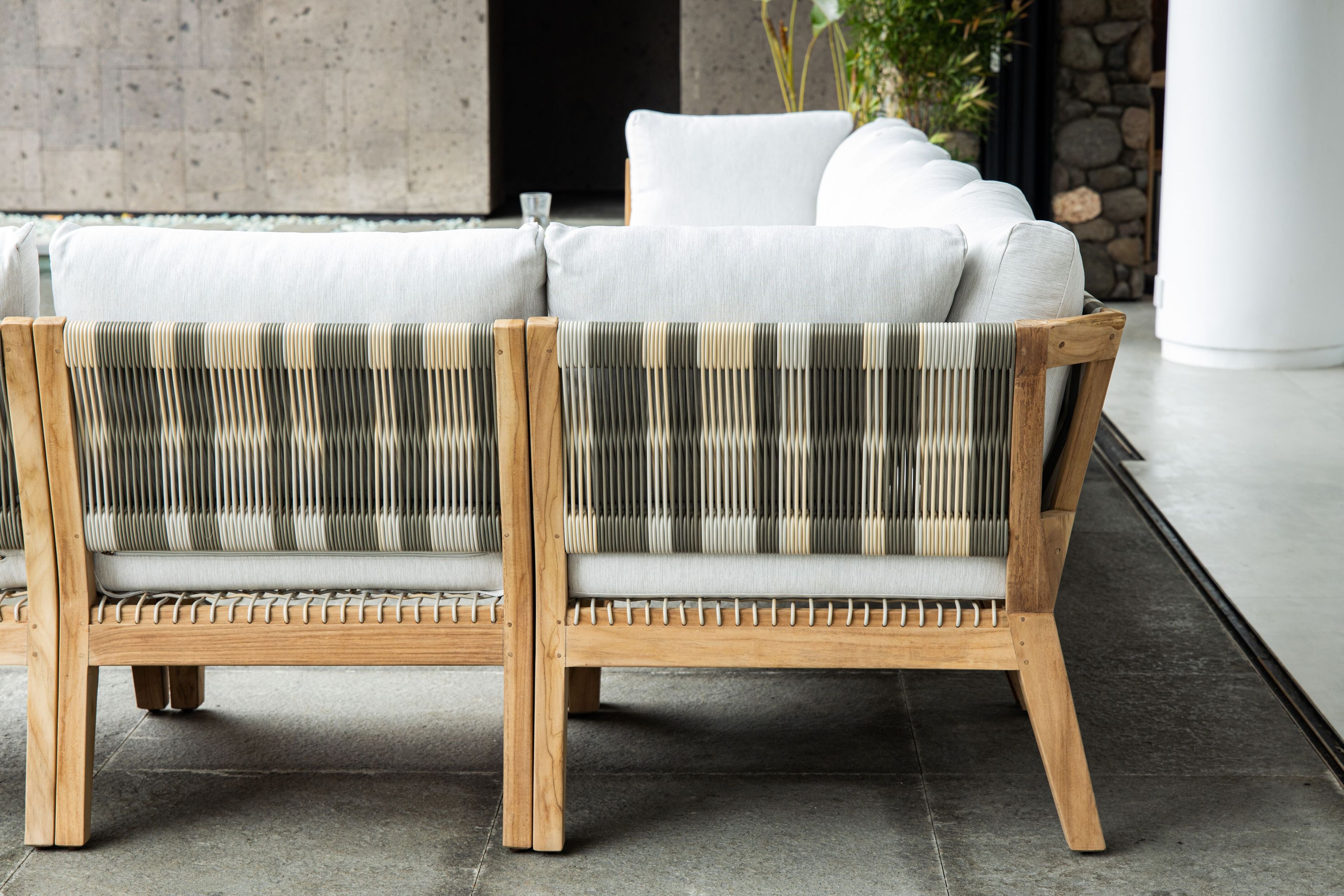 Угловое садовое кресло из ткани cbdesign ARCH-00005985