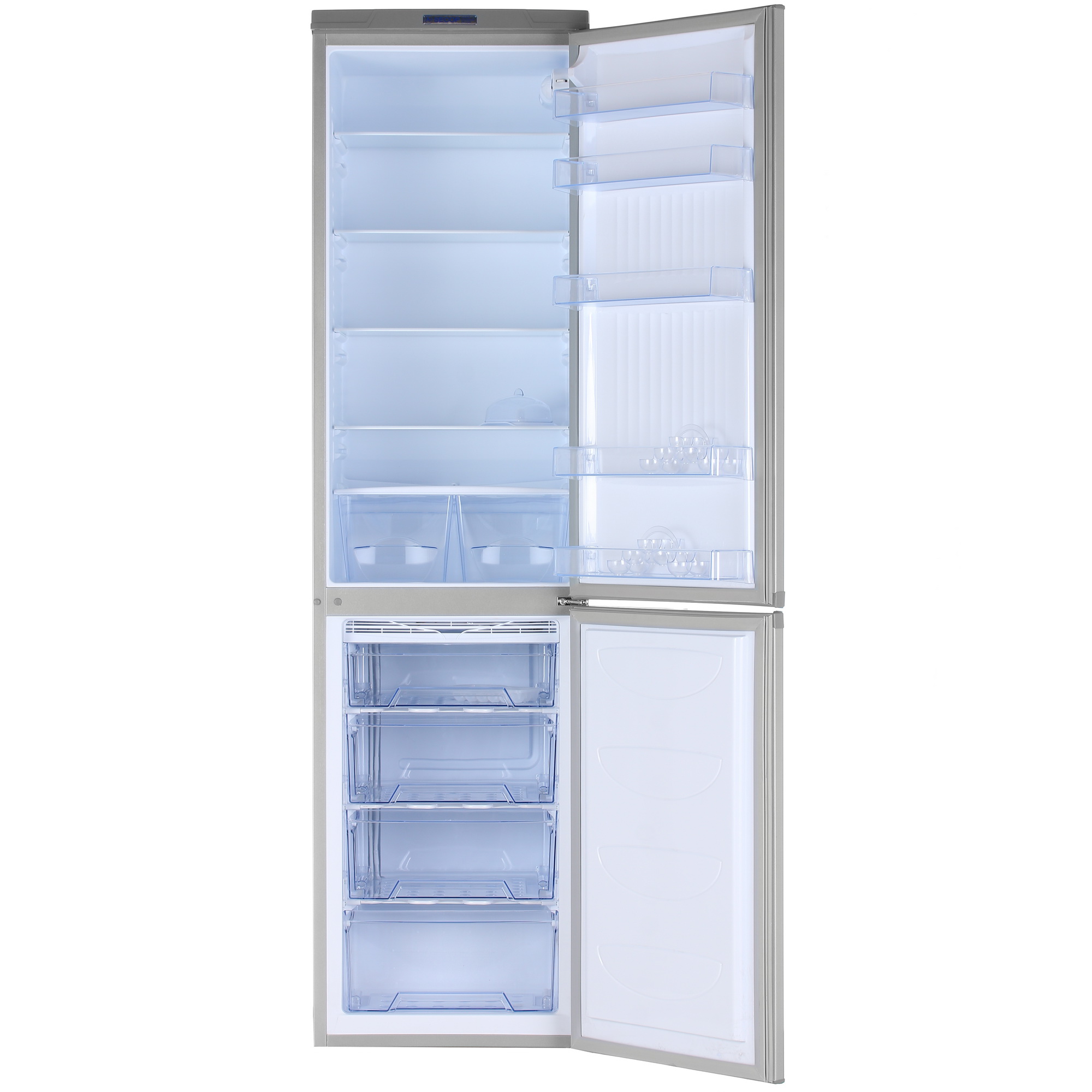 1229515 Холодильник с морозильником   DON R-299 MI серебристый STDN-0065897 - Вид №1