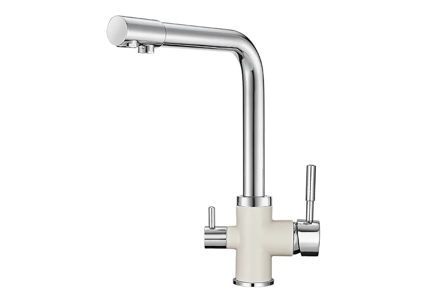 3015, XРОМ/АРКТИК (БЕЛЫЙ), СМЕСИТЕЛЬ КУХОННЫЙ GRANULA 3015-ST15 - Вид №1