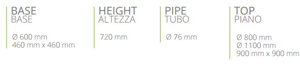 Vela Arredamenti Регулируемый по высоте чугунный стол с 4-звездочным основанием по контракту Babis Babis-4  - Вид №1