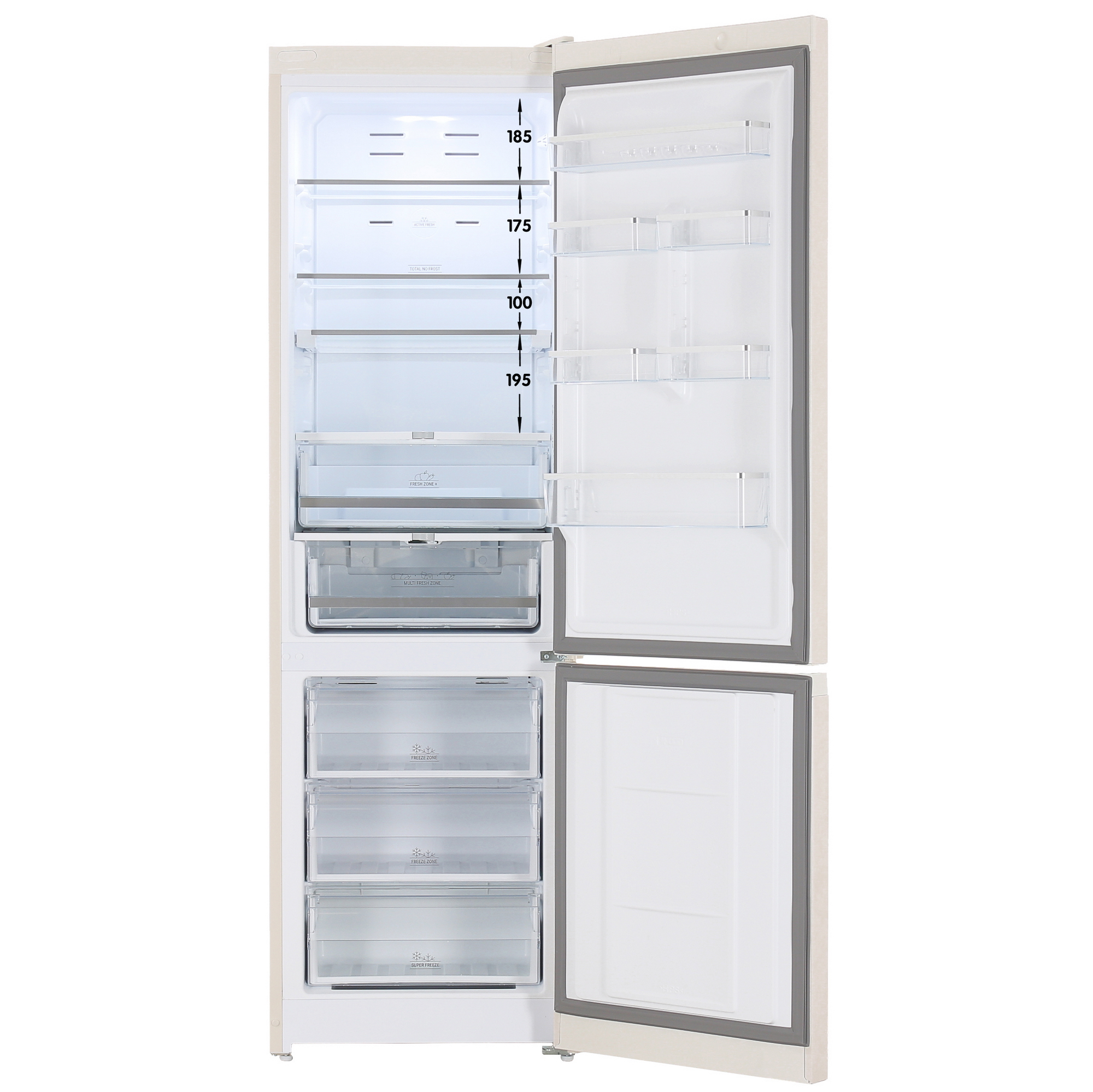 5451936 Холодильник с морозильником   Hotpoint HT 1816 AB бежевый STDN-0090782 - Вид №1