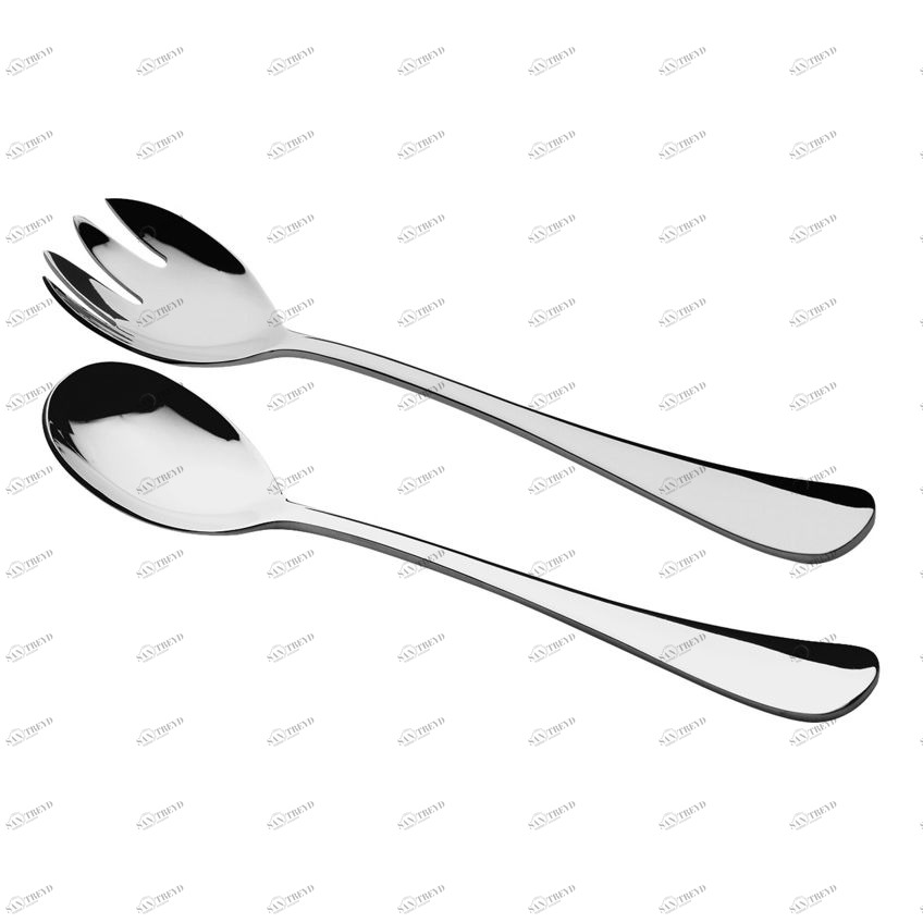 Ложка и вилка стальные сервировочные серебро "Мэдисон" MAXWELL & WILLIAMS СТОЛОВЫЕ ПРИБОРЫ МЭДИСОН 00-3946637 Серебро 