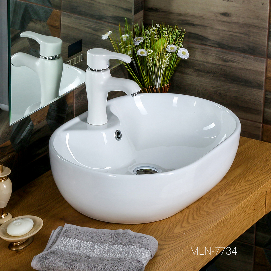 Накладная раковина melana mln-7734 7734-805 - Вид №3