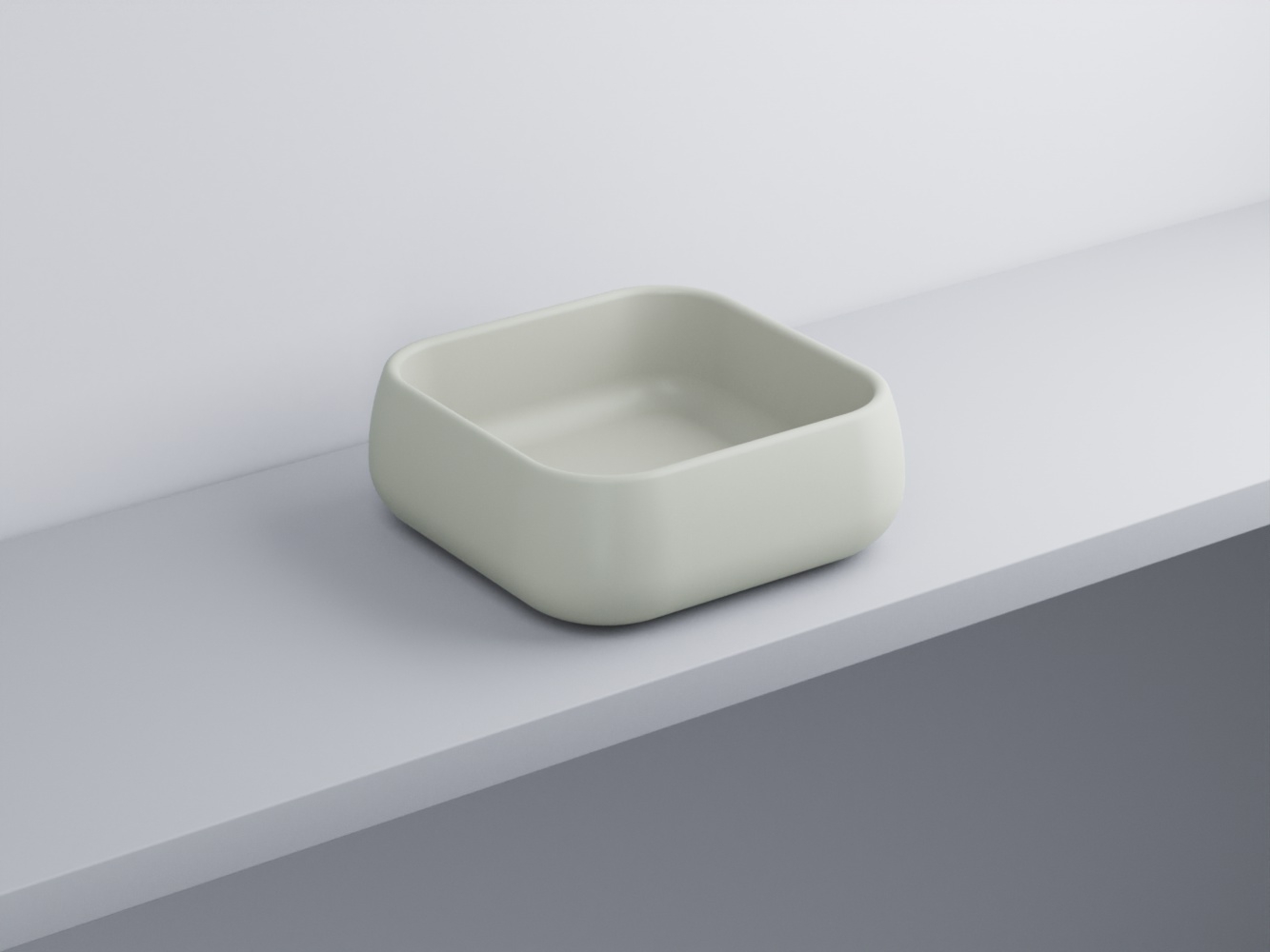 SHLAA40-PM Раковина накладная прямоугольная 40 cielo Shui Ceramica Cielo