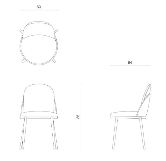 Мягкий стул Carpanese Home Identity ARCH-00119372 - Вид №4