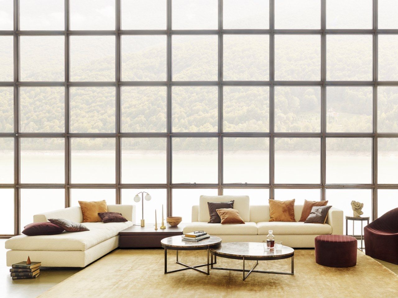 Модульный тканевый диван с полуостровом Wittmann CAMIN REVISITED ARCH-00118798 - Вид №7