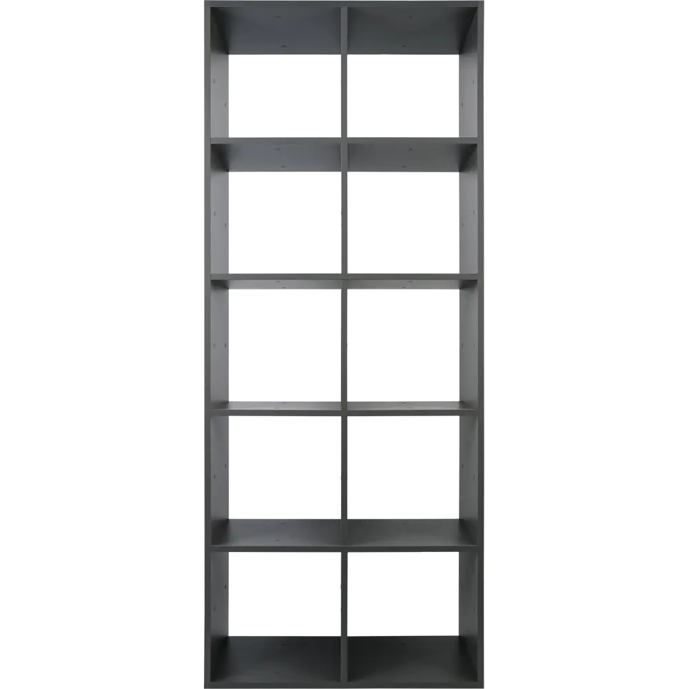 Стеллаж КУБ 10 секций 70.5х174х32 см ЛДСП цвет графит Santreyd STLM-2153493 - Вид №1