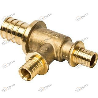 Тройник переходной 25x16x16 аксиальный для труб из сшитого полиэтилена STOUT SFA0014251616