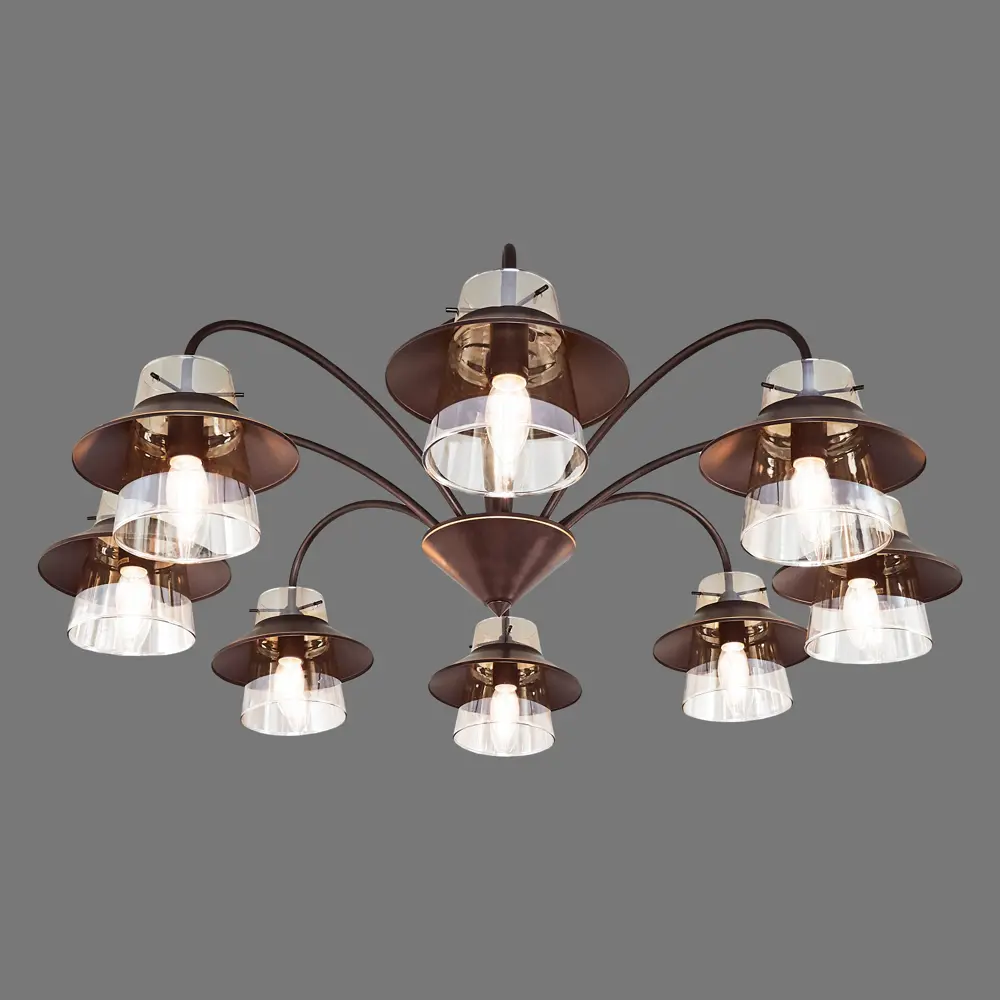 Люстра «Gavana» 590/8PL 8хЕ14х40 Вт цвет коричневый Escada STLM-2081765 - Вид №3