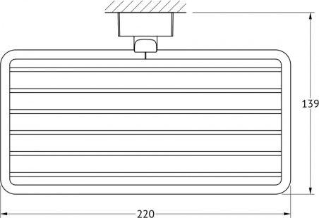 Esp 048 Полочка-решетка 22 см FBS Esperado - Вид №1
