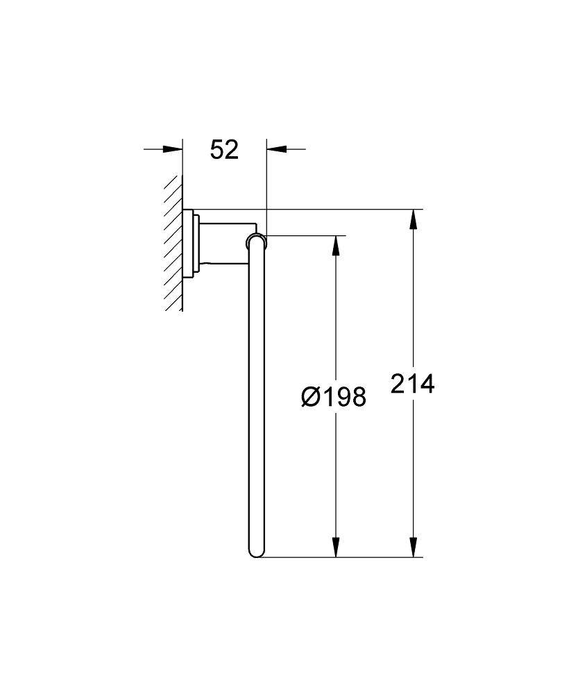 40307000 Кольцо для полотенца Grohe Atrio хром - Вид №1