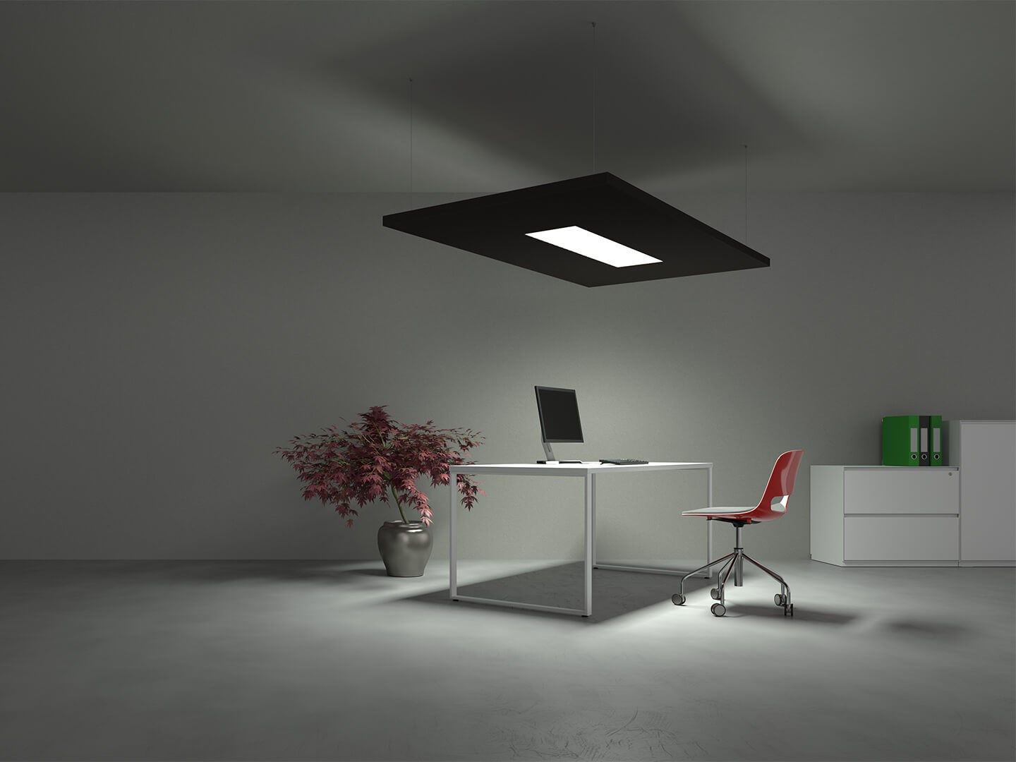 Подвесная акустическая панель со встроенным освещением Caruso Acoustic SILENTE ARCH-00050560