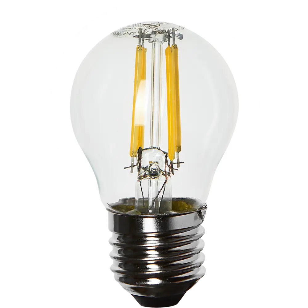 Lexman LED лампа филаментная шар E27 5Вт теплый свет 82991671 STLM-1548272 - Вид №1