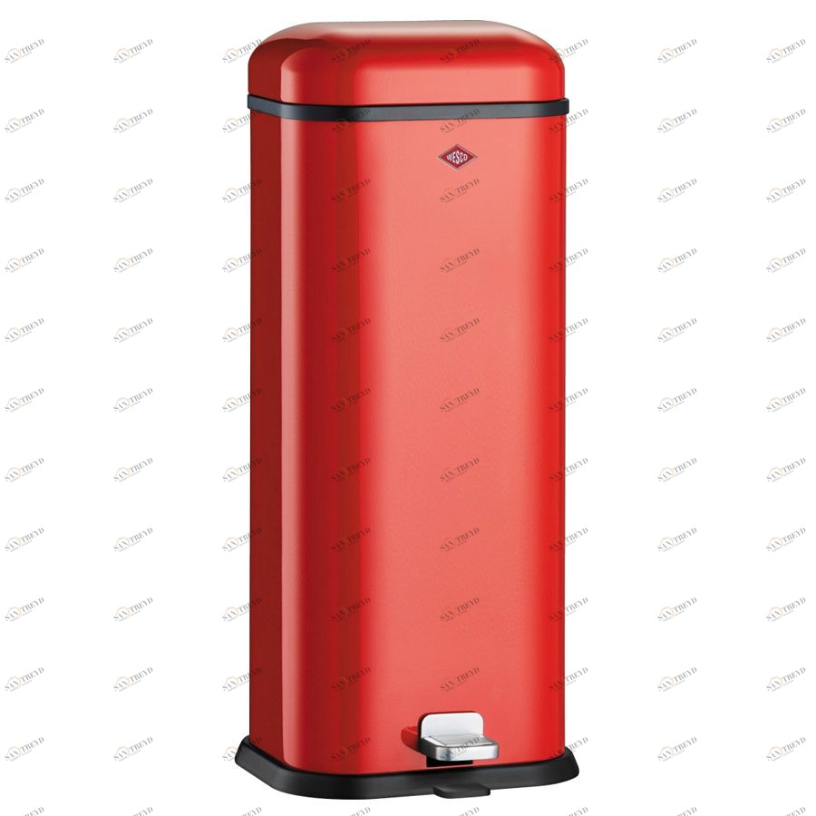 Бак для мусора с педалью Superboy, прямоугольный, 20 л, красный Wesco 13231202