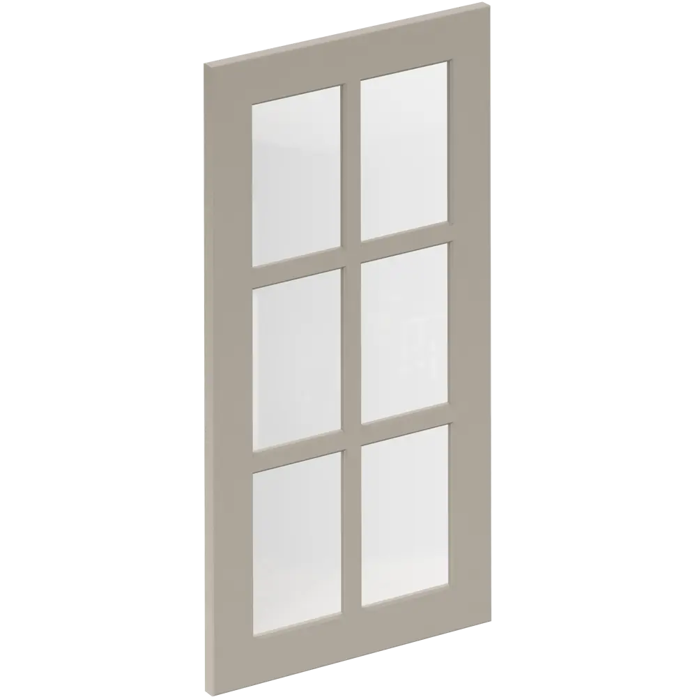 Фасад-витрина кухонного шкафа Ньюпорт 39.7x76.5 см KONSENSA ЛДСП цвет бежевый Ньюпорт Топо STLM-2147475 - Вид №1