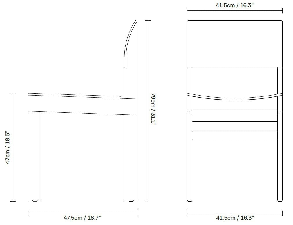 Дубовый стул с открытой спинкой Form & Refine Sonder ARCH-00063784 - Вид №7