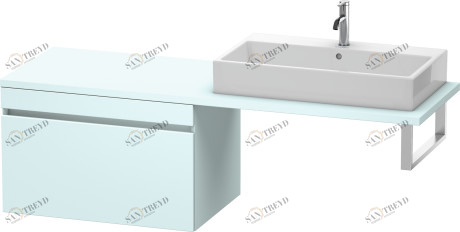 DS533400909 DuraStyle Шкафчик для консоли Светло-голубой матовый декор Duravit