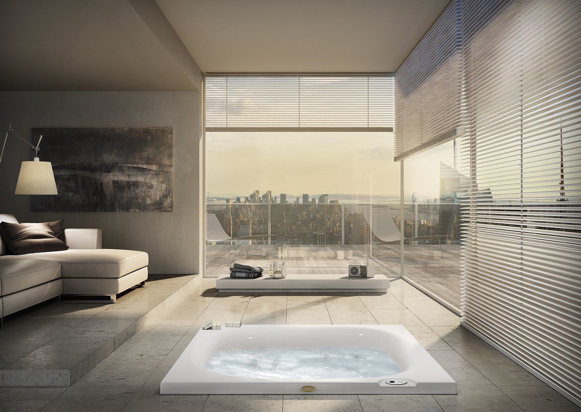 Встраиваемый мини-бассейн с гидромассажем на 2 места Jacuzzi® дизайн ARCH-00075132 - Вид №1