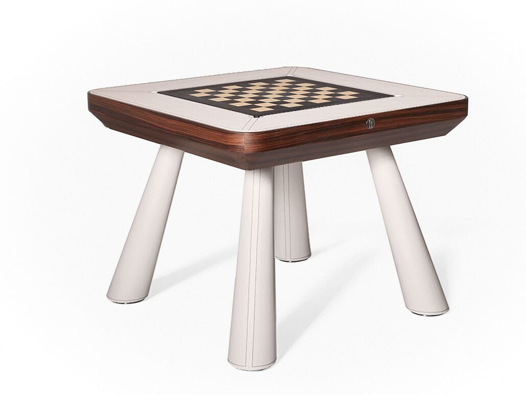 Кожа и палисандр квадратный шахматный стол Hermelin biliardi новинка 2024 ARCH-00068960