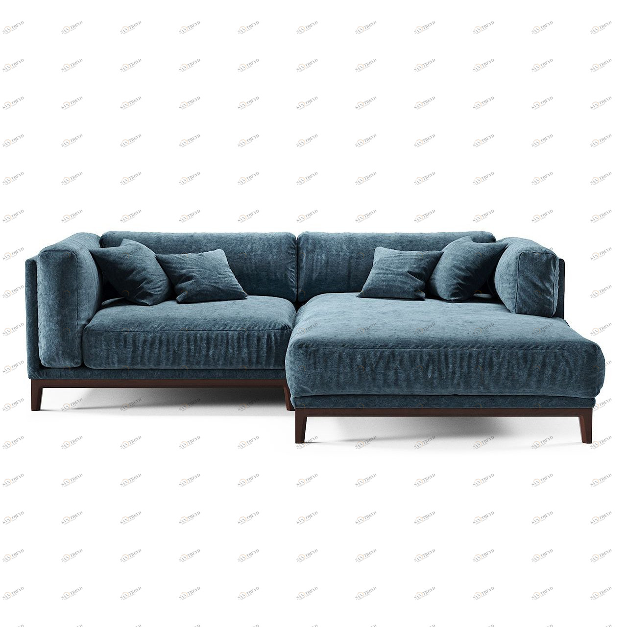 Диван Case угловой синий THE IDEA ДИЗАЙНЕРСКИЕ 210553 Синий 