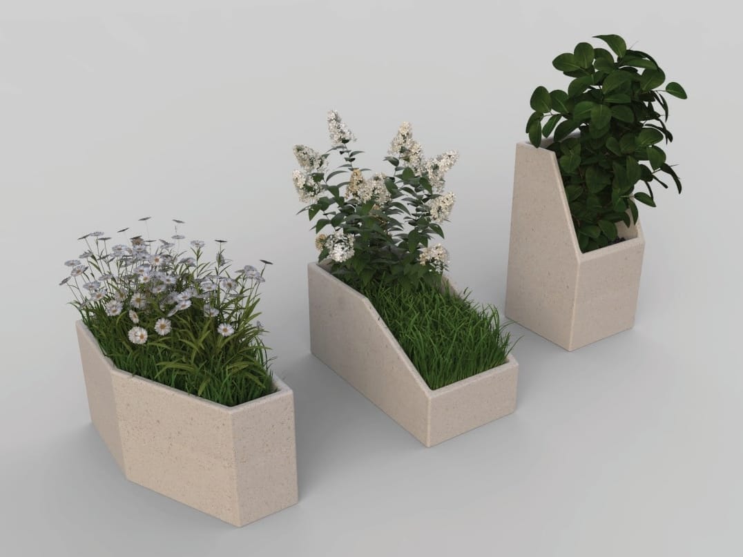 Реконструированный каменный плантатор Viscio Urban Design Modula ARCH-00039922