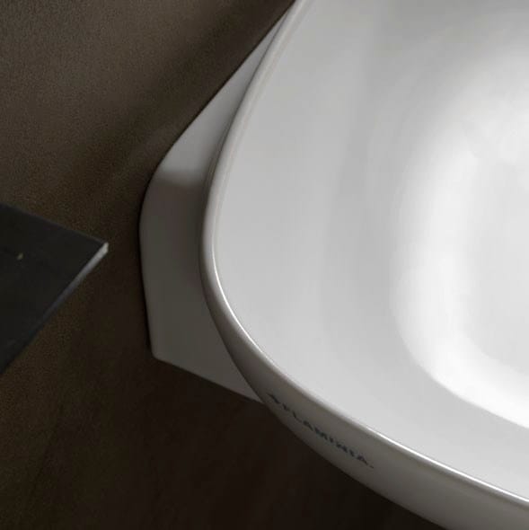 Керамическая овальная подвесная раковина Ceramica Flaminia обнаженная ARCH-00116423 - Вид №12