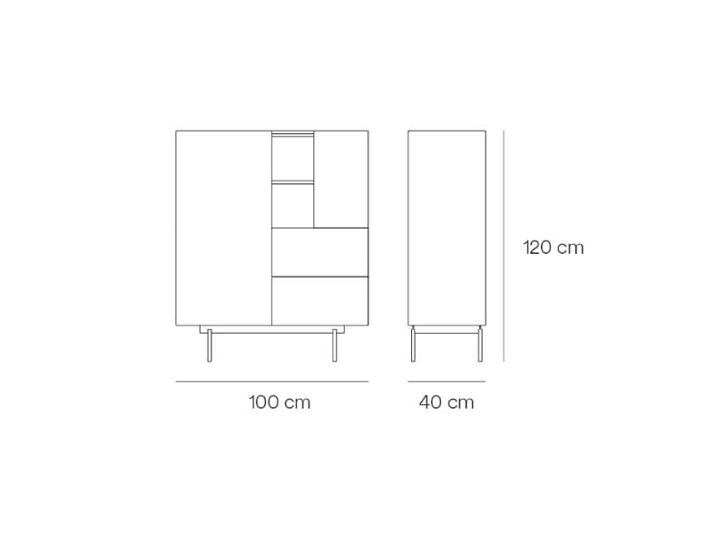 Шкаф из МДФ с ящиками TEULAT восемь ARCH-00020413 - Вид №7
