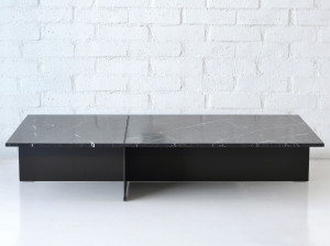 Прямоугольный мраморный журнальный столик
